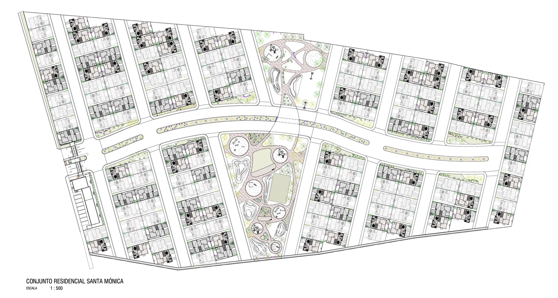 Plano CAD Santa Mónica